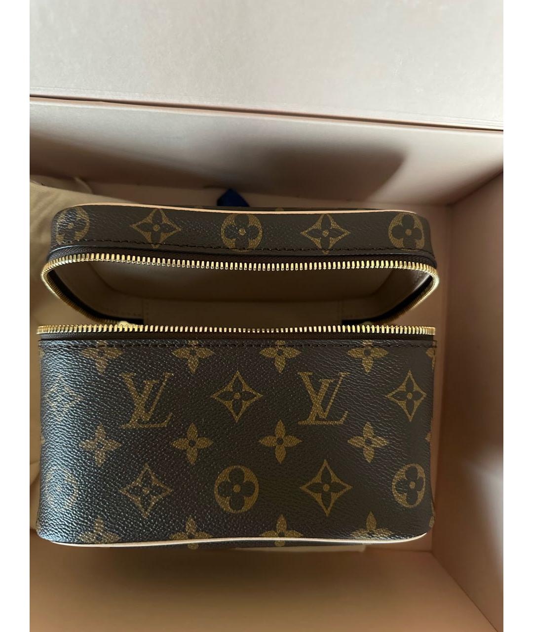 LOUIS VUITTON Коричневая косметичка, фото 2