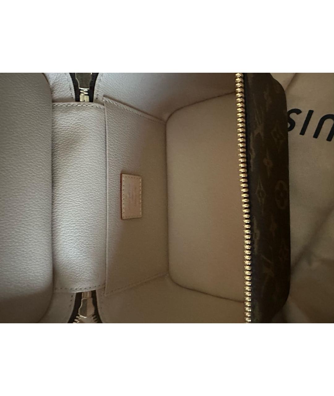 LOUIS VUITTON Коричневая косметичка, фото 4