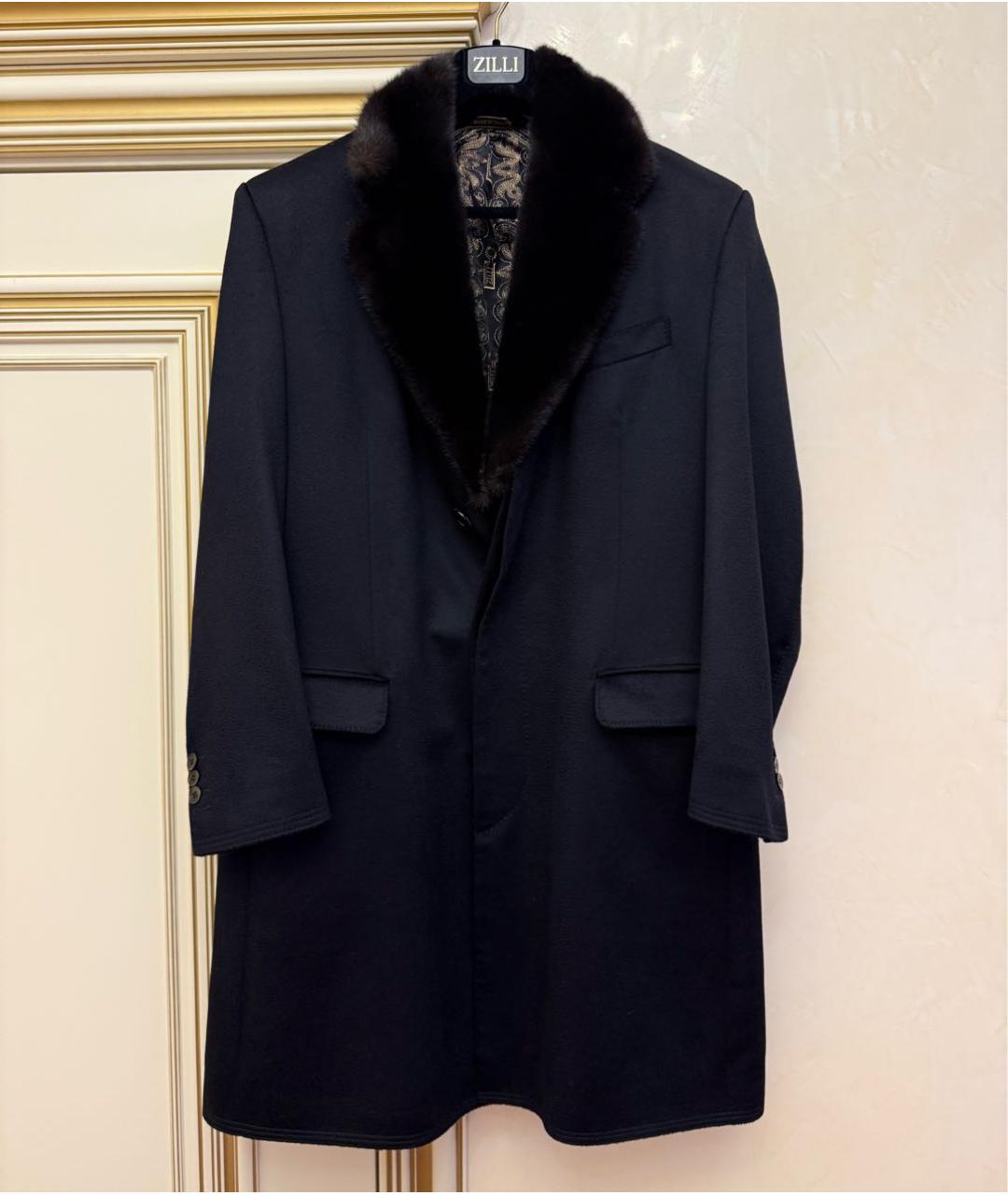 ZILLI Черное кашемировое пальто, фото 9