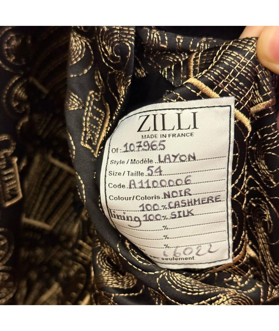 ZILLI Черное кашемировое пальто, фото 7