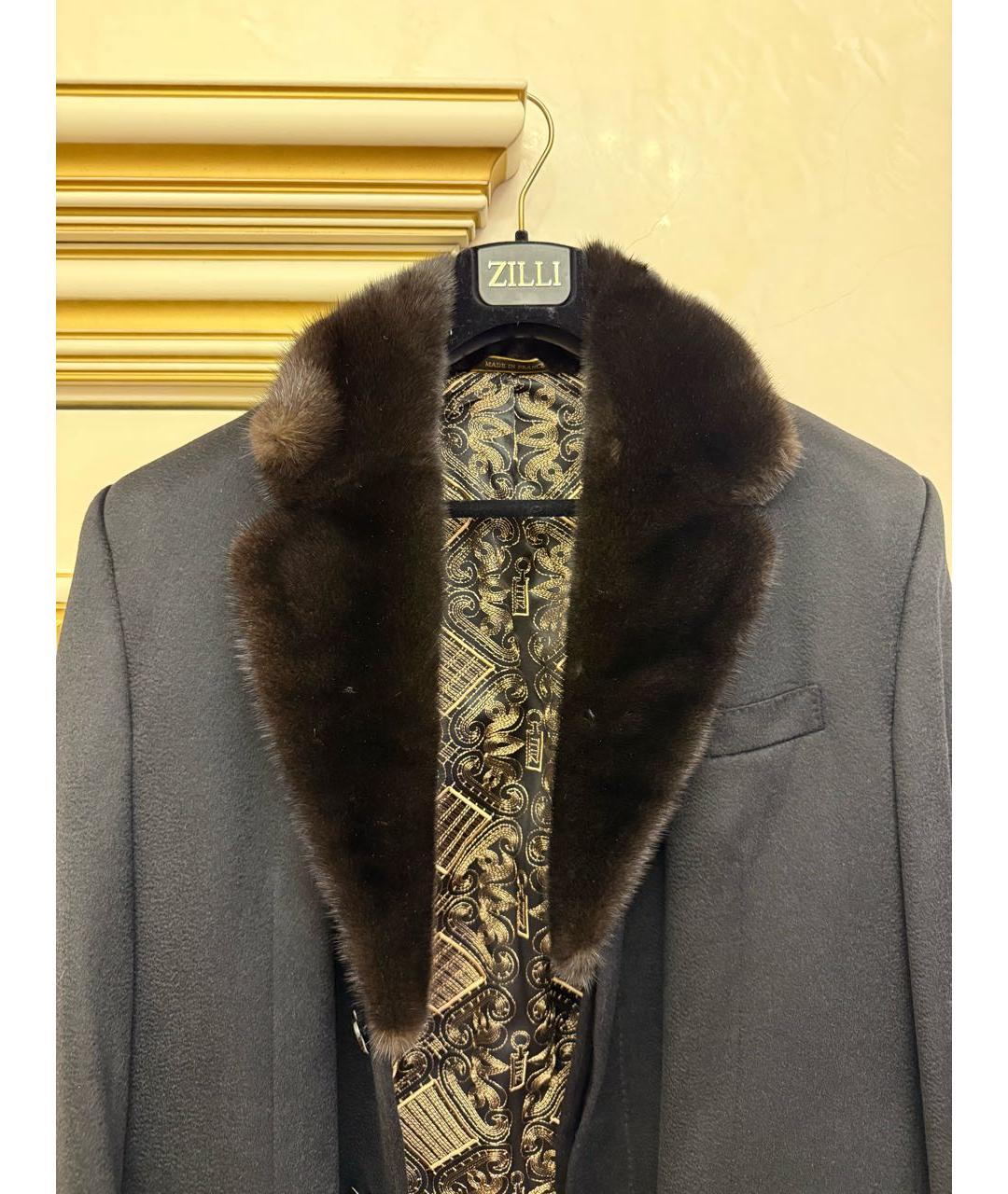 ZILLI Черное кашемировое пальто, фото 3