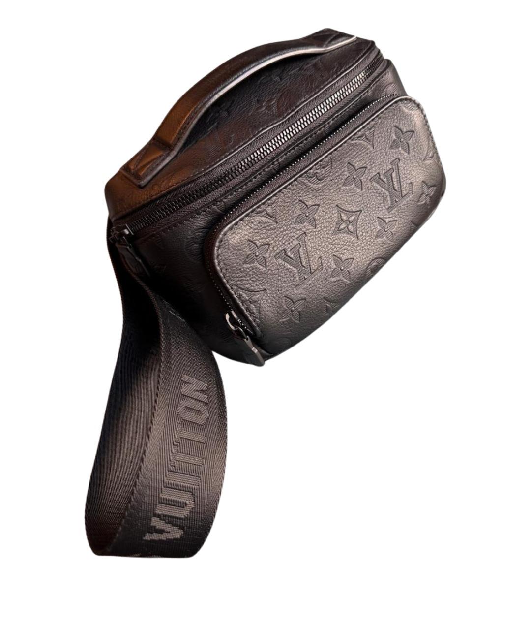 LOUIS VUITTON Черная кожаная сумка на плечо, фото 1