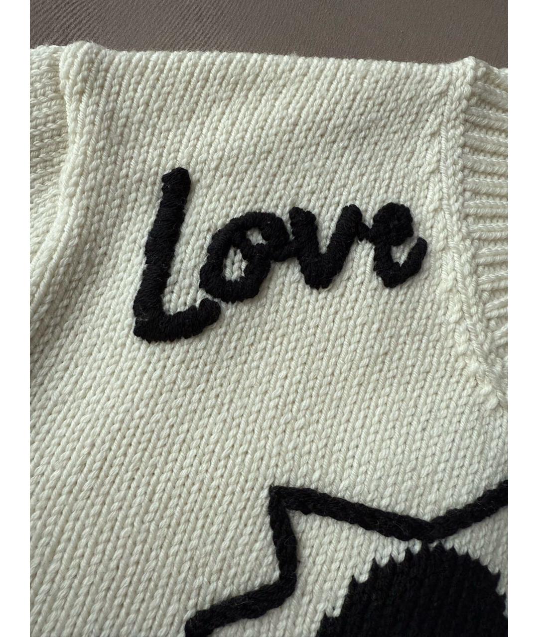 DOLCE&GABBANA Бежевый шерстяной джемпер / свитер, фото 5