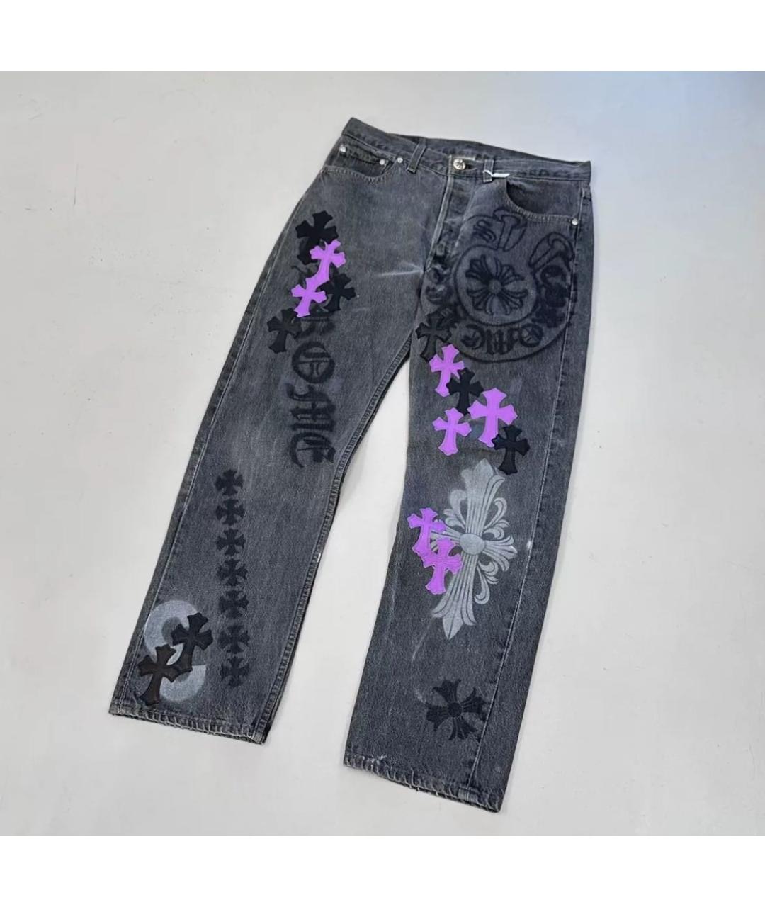 CHROME HEARTS Мульти прямые джинсы, фото 5