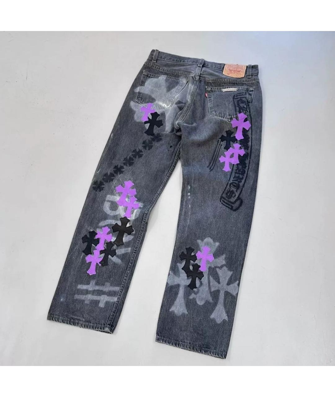 CHROME HEARTS Мульти прямые джинсы, фото 2