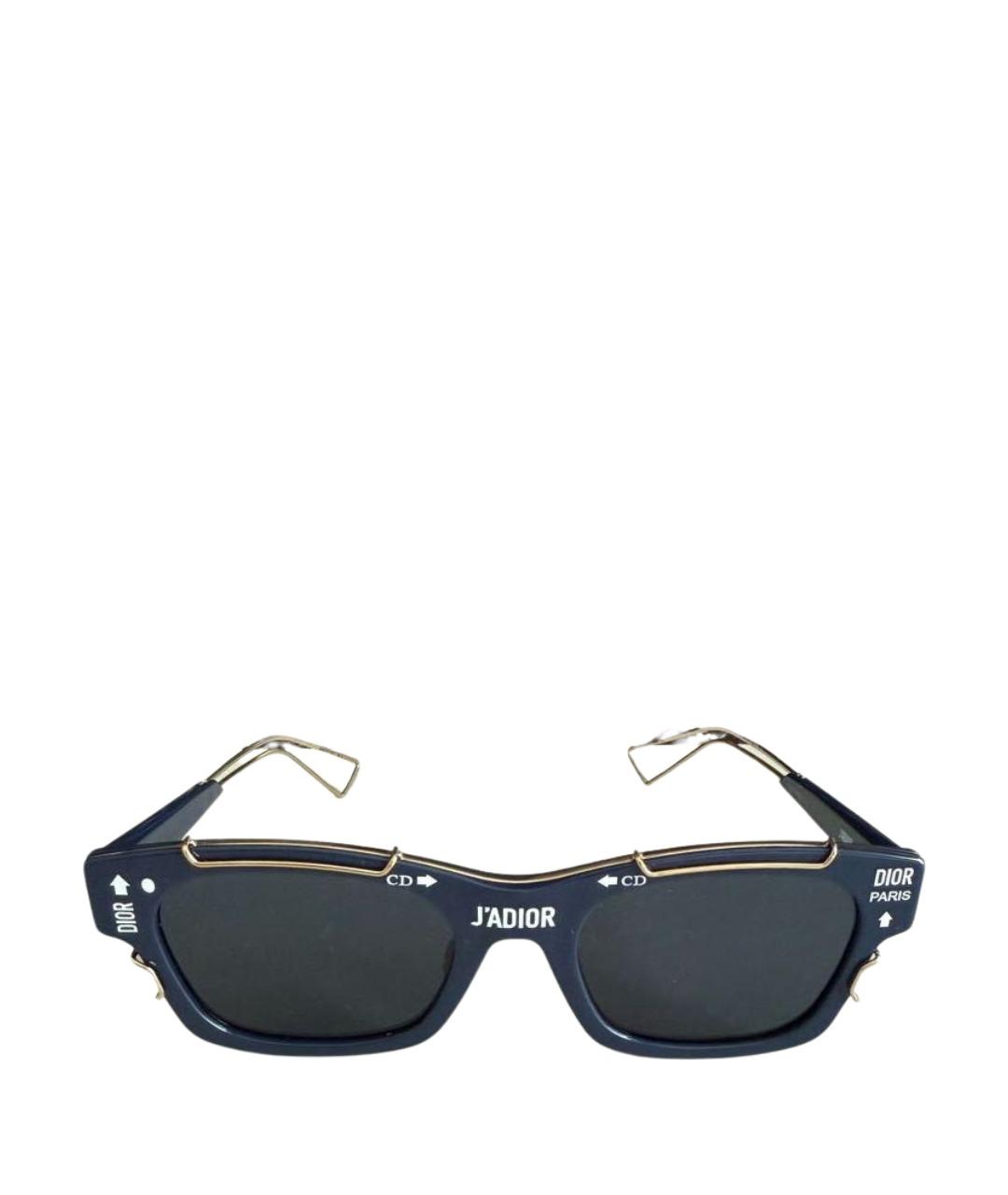 CHRISTIAN DIOR Темно-синие пластиковые солнцезащитные очки, фото 1
