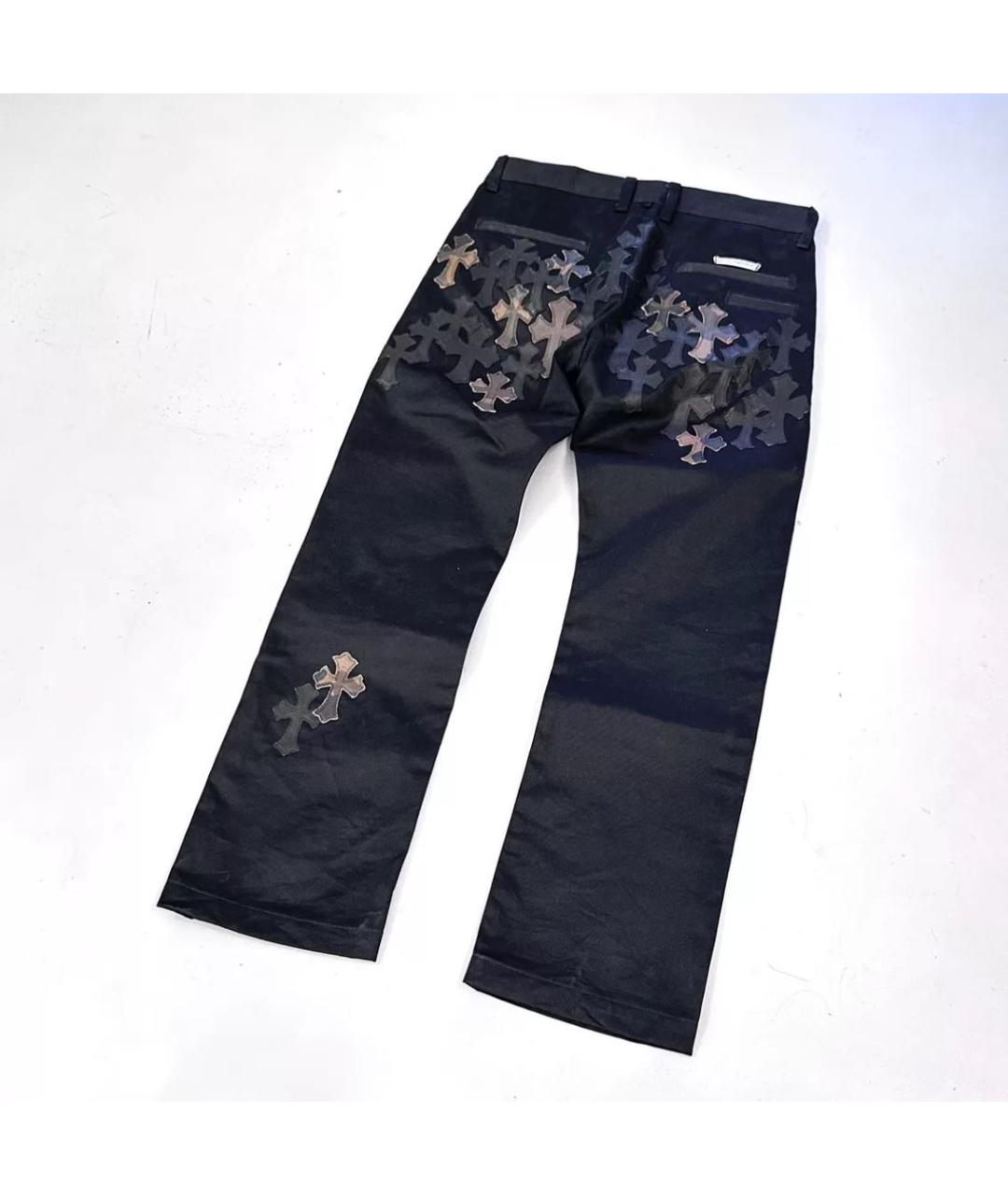 CHROME HEARTS Черные прямые джинсы, фото 3