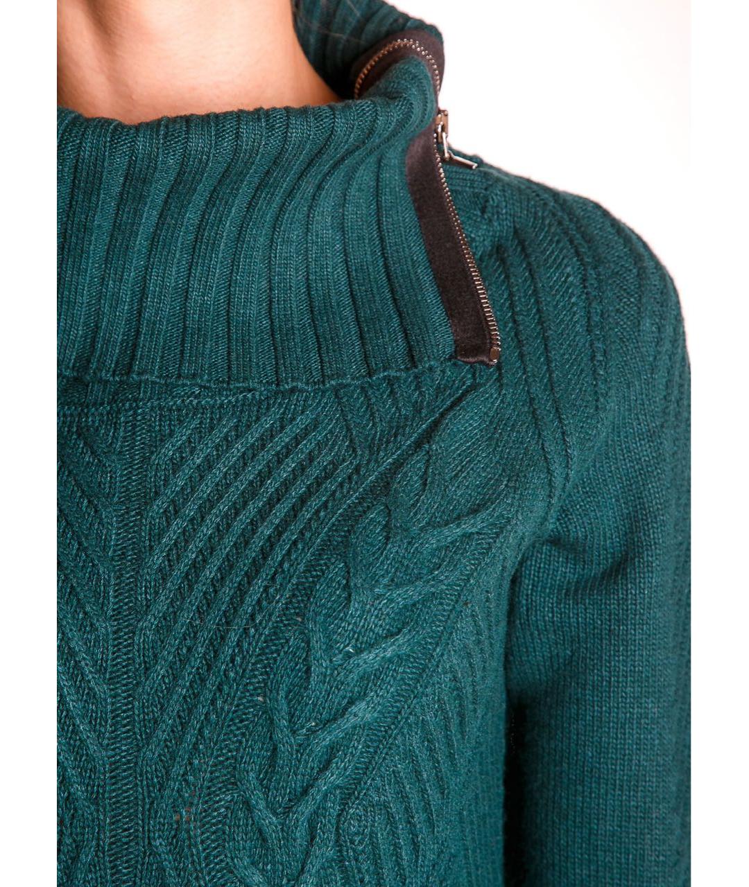 D.EXTERIOR Зеленые шерстяное повседневное платье, фото 4