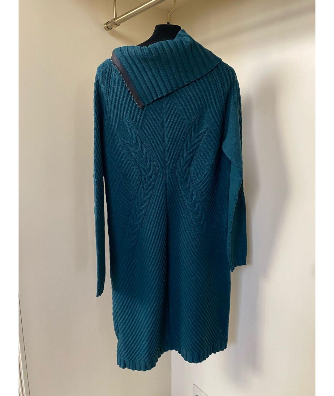 D.EXTERIOR Зеленые шерстяное повседневное платье, фото 5