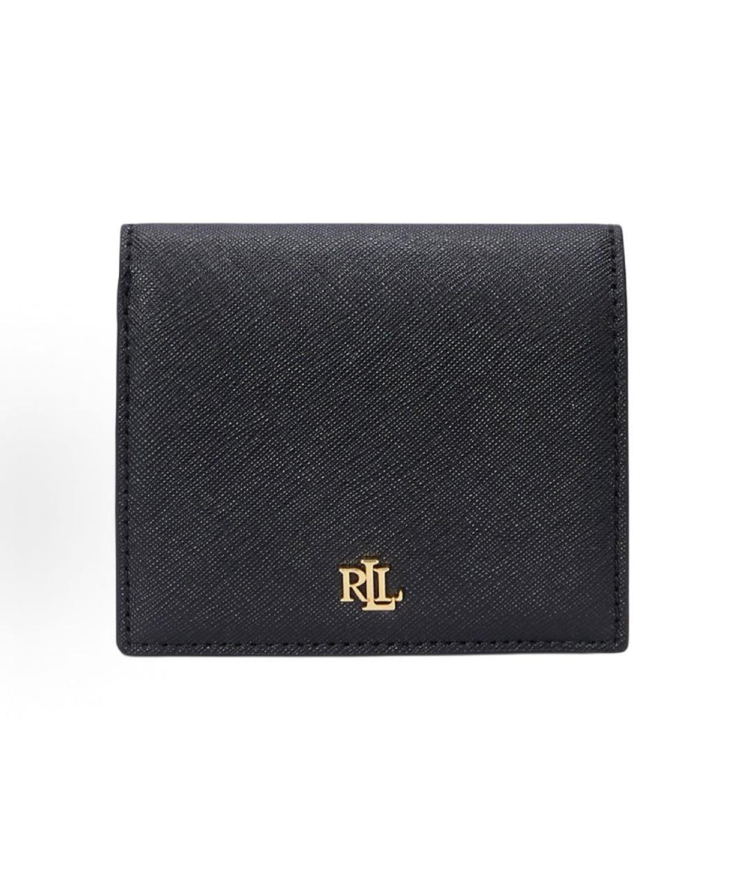 POLO RALPH LAUREN Черный кожаный кошелек, фото 6