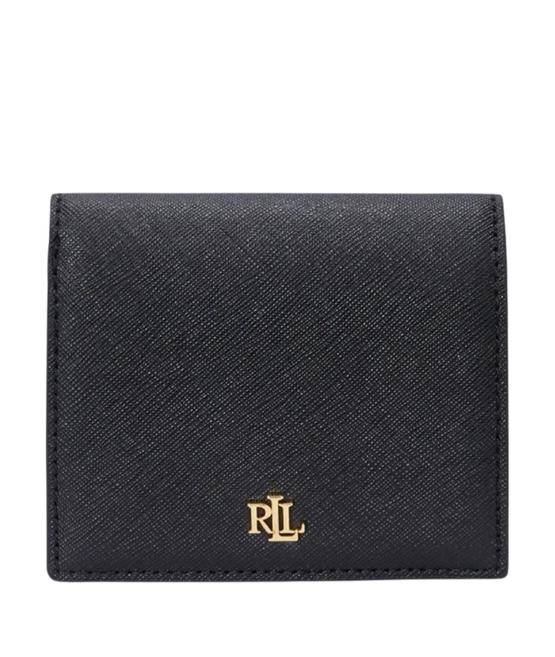 POLO RALPH LAUREN Черный кожаный кошелек, фото 1