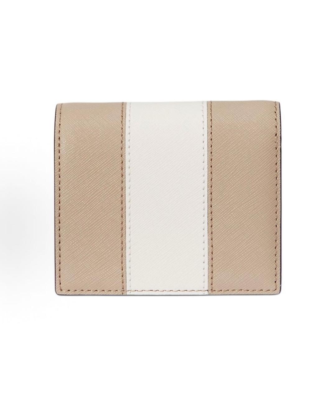 POLO RALPH LAUREN Бежевый кожаный кошелек, фото 2