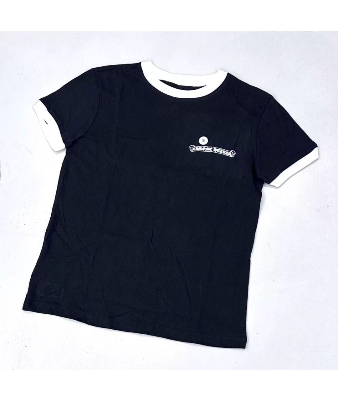 CHROME HEARTS Темно-синяя футболка, фото 3