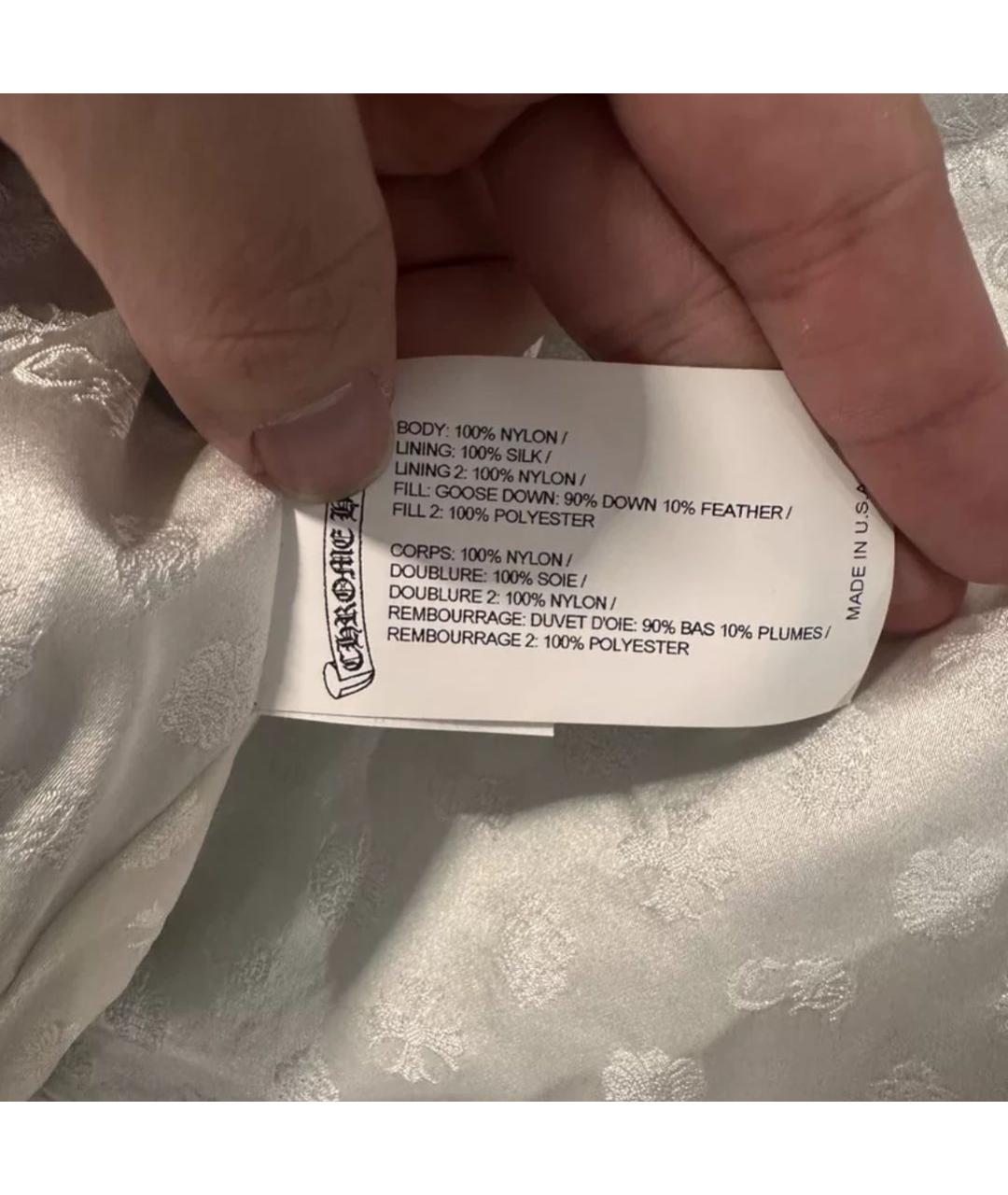 CHROME HEARTS Голубой полиэстеровый пуховик, фото 8