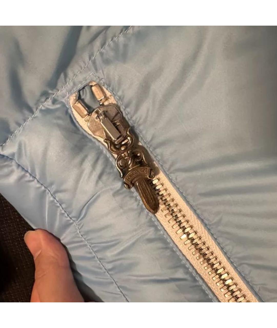 CHROME HEARTS Голубой полиэстеровый пуховик, фото 7