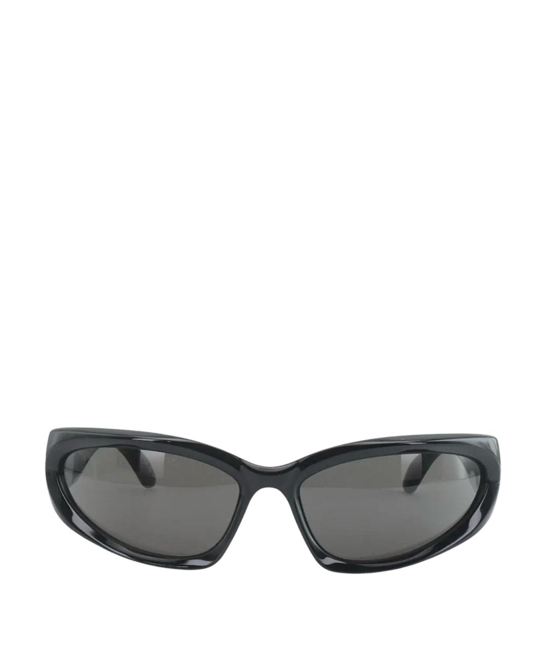 BALENCIAGA Черные пластиковые солнцезащитные очки, фото 1