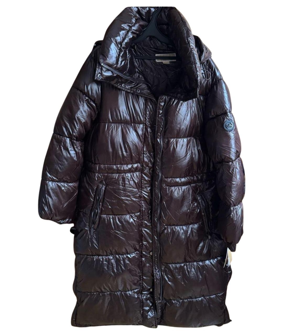 MICHAEL KORS Коричневый полиэстеровый пуховик, фото 1