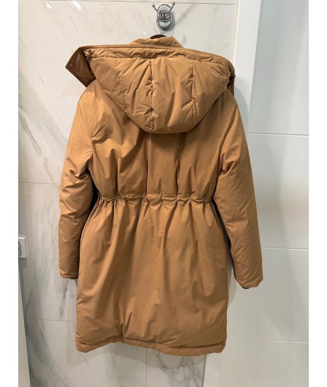 BURBERRY Коричневый хлопковый пуховик, фото 2