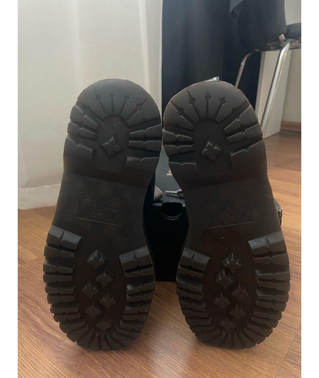 DR. MARTENS Черные кожаные высокие ботинки, фото 6