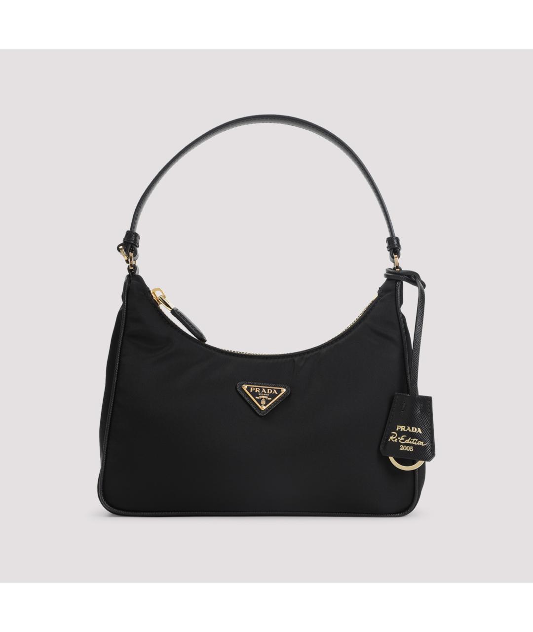 PRADA Черная синтетическая сумка через плечо, фото 3