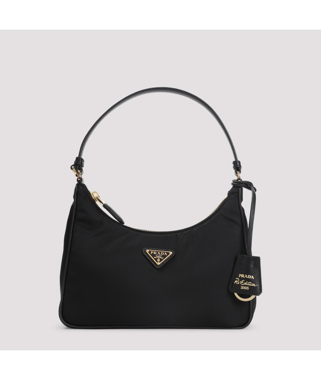 PRADA Черная синтетическая сумка через плечо, фото 2
