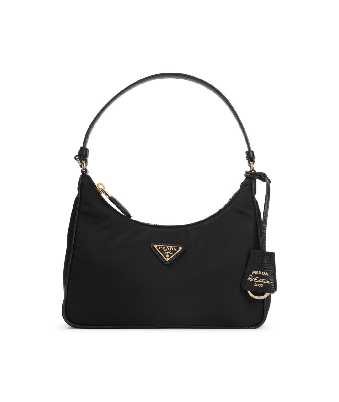 PRADA Черная синтетическая сумка через плечо, фото 1