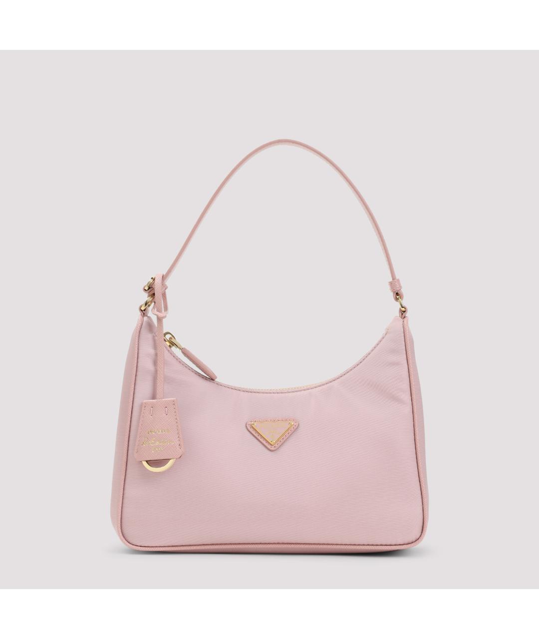 PRADA Розовая синтетическая сумка через плечо, фото 2