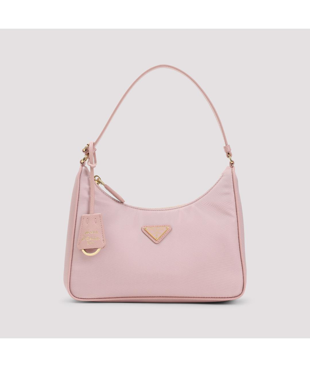 PRADA Розовая синтетическая сумка через плечо, фото 3