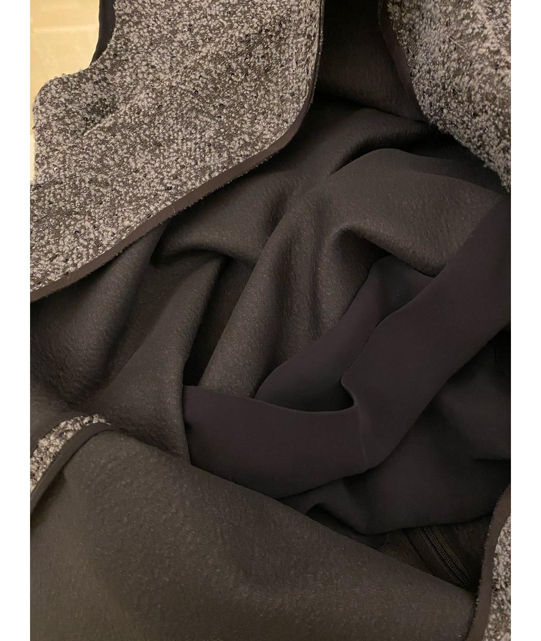 LES COPAINS Антрацитовое коктейльное платье, фото 7