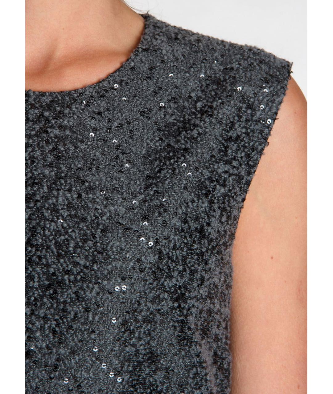 LES COPAINS Антрацитовое коктейльное платье, фото 4