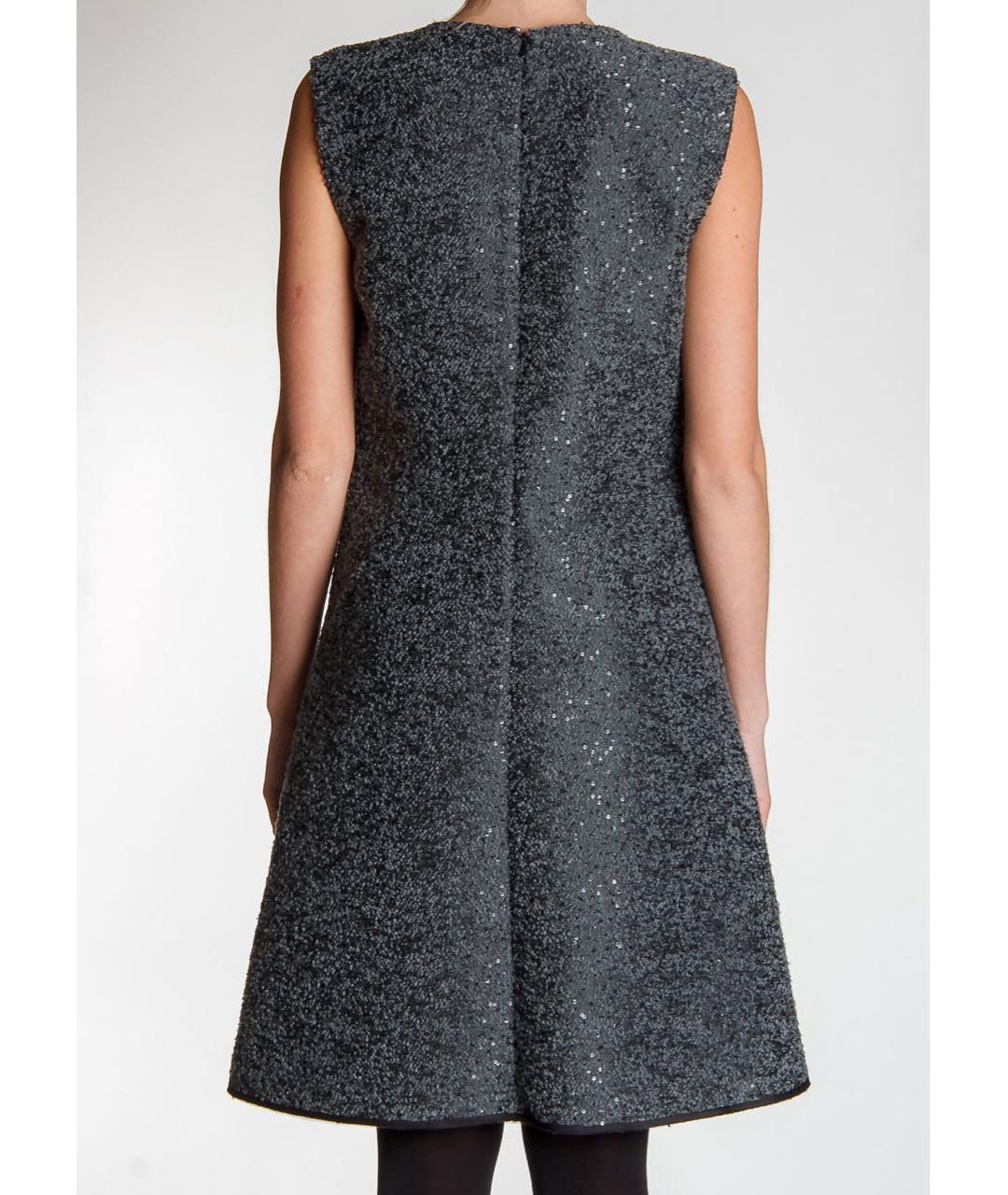 LES COPAINS Антрацитовое коктейльное платье, фото 3