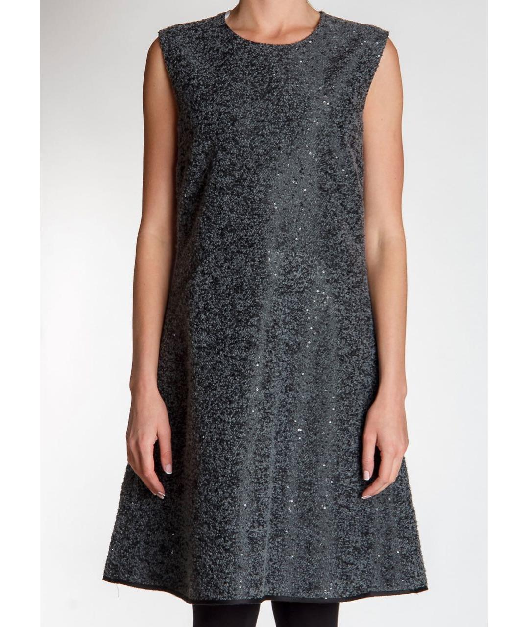 LES COPAINS Антрацитовое коктейльное платье, фото 2