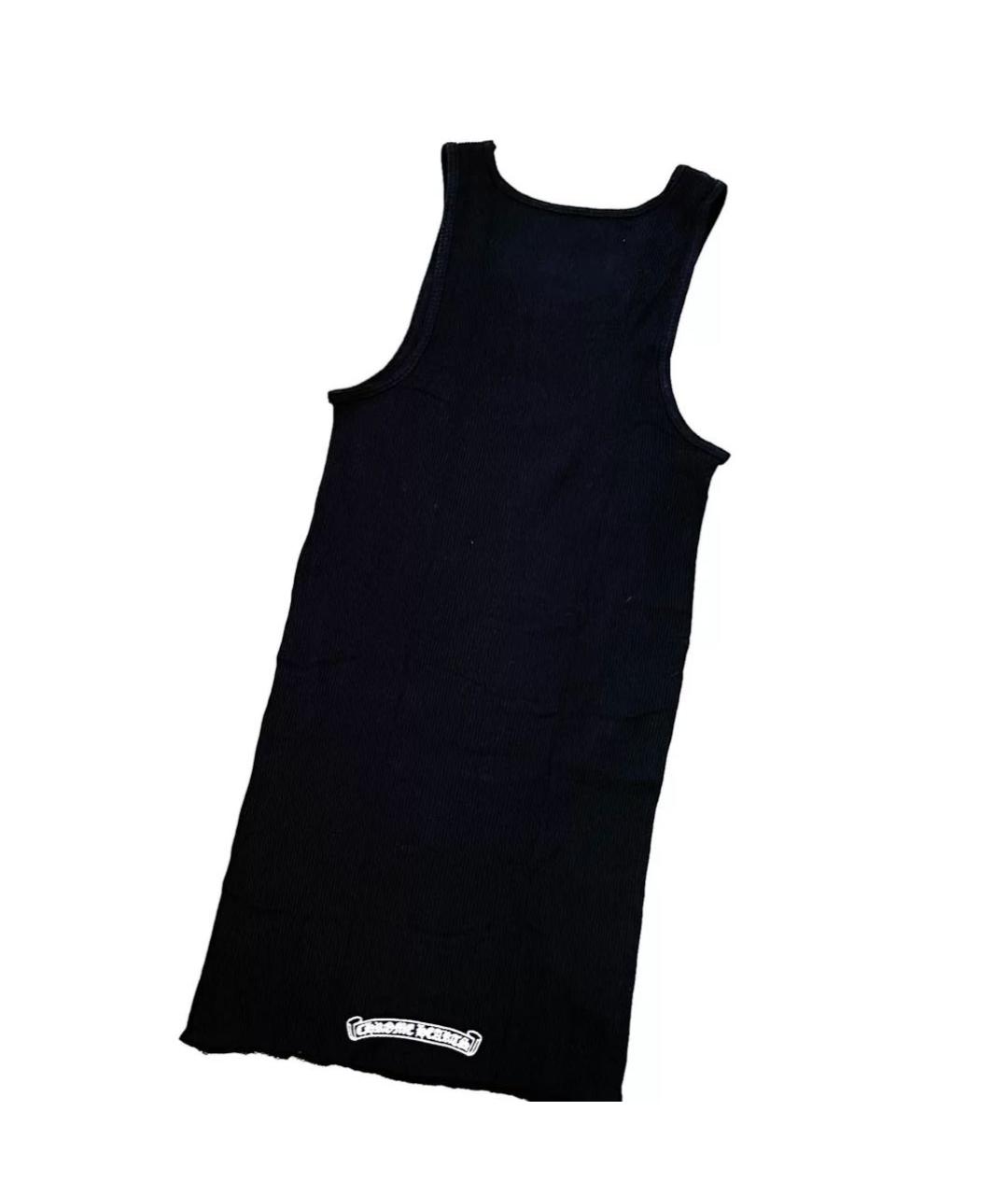 CHROME HEARTS Черная хлопковая майка, фото 2