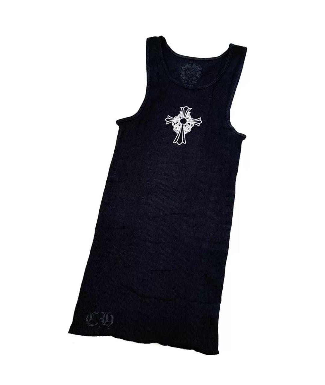 CHROME HEARTS Черная хлопковая майка, фото 1