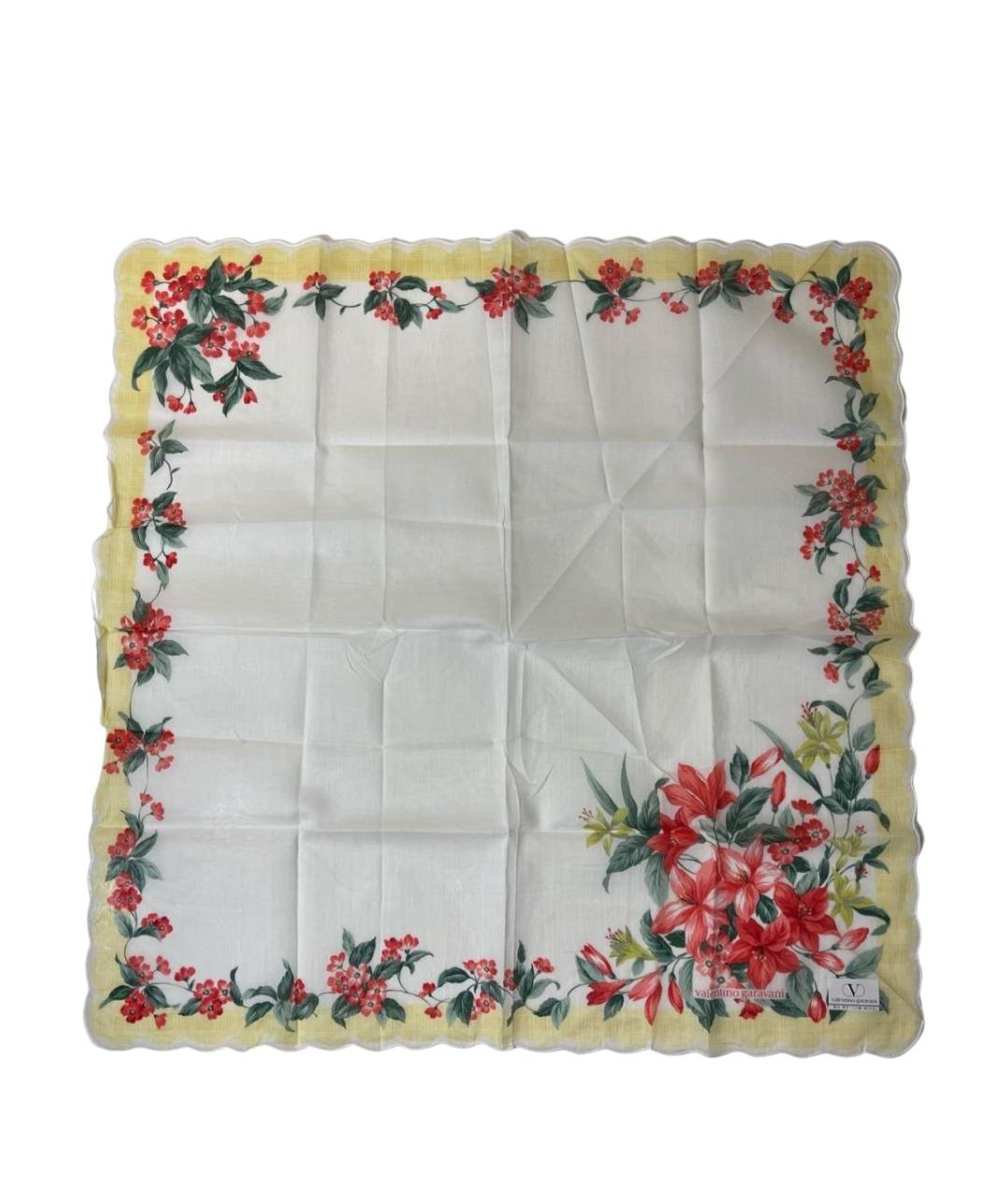 VALENTINO Белый хлопковый платок, фото 1