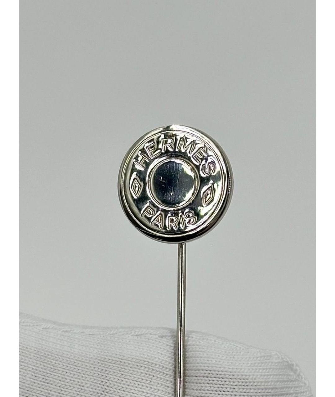HERMES Серебряная металлическая булавка / брошь, фото 5