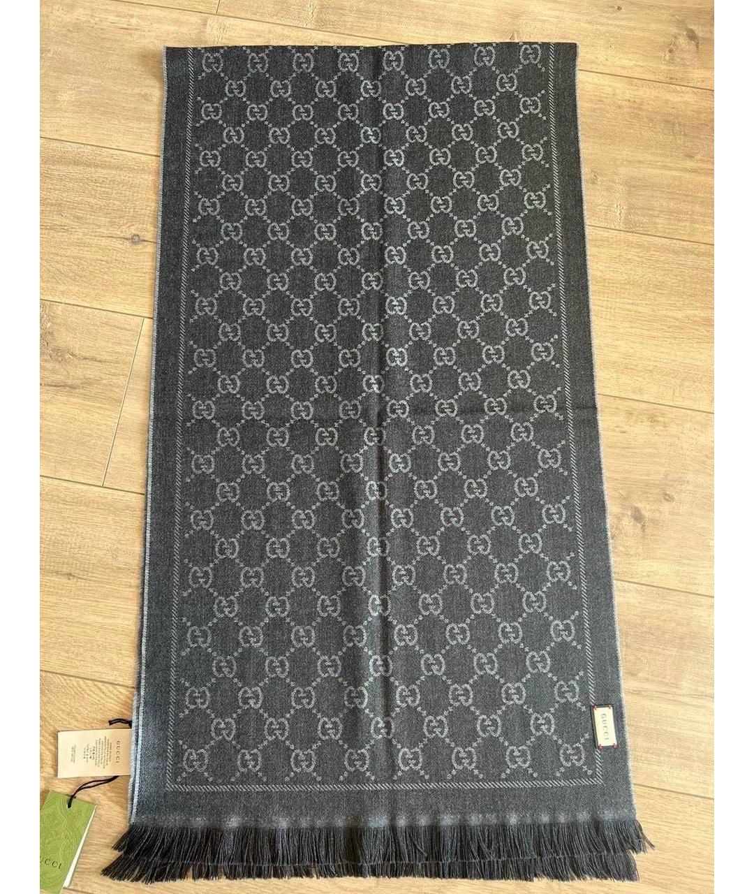 GUCCI Мульти шерстяной шарф, фото 4