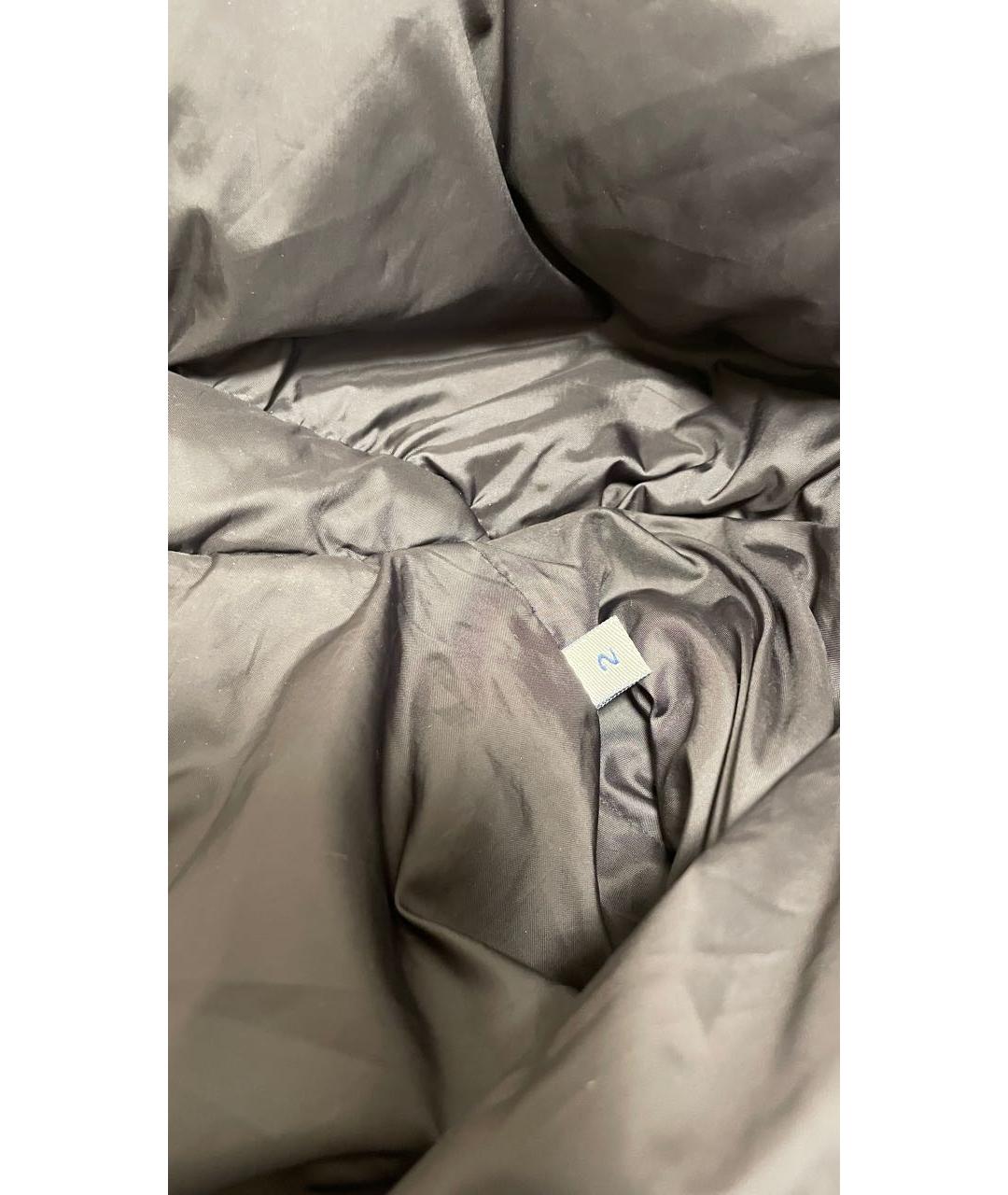 MONCLER Антрацитовый полиамидовый пуховик, фото 7