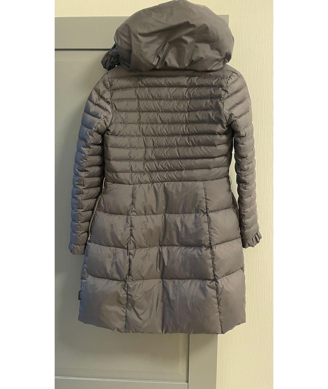 MONCLER Антрацитовый полиамидовый пуховик, фото 2