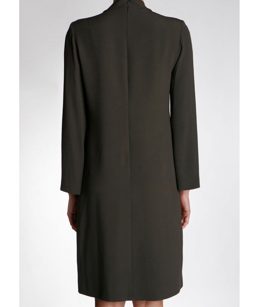 LES COPAINS Зеленые вискозное повседневное платье, фото 3