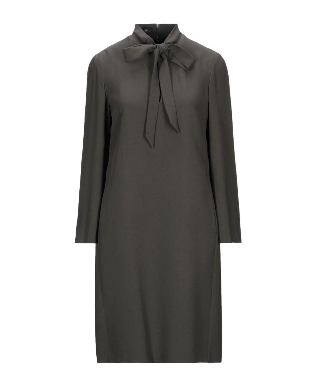 LES COPAINS Зеленые вискозное повседневное платье, фото 1