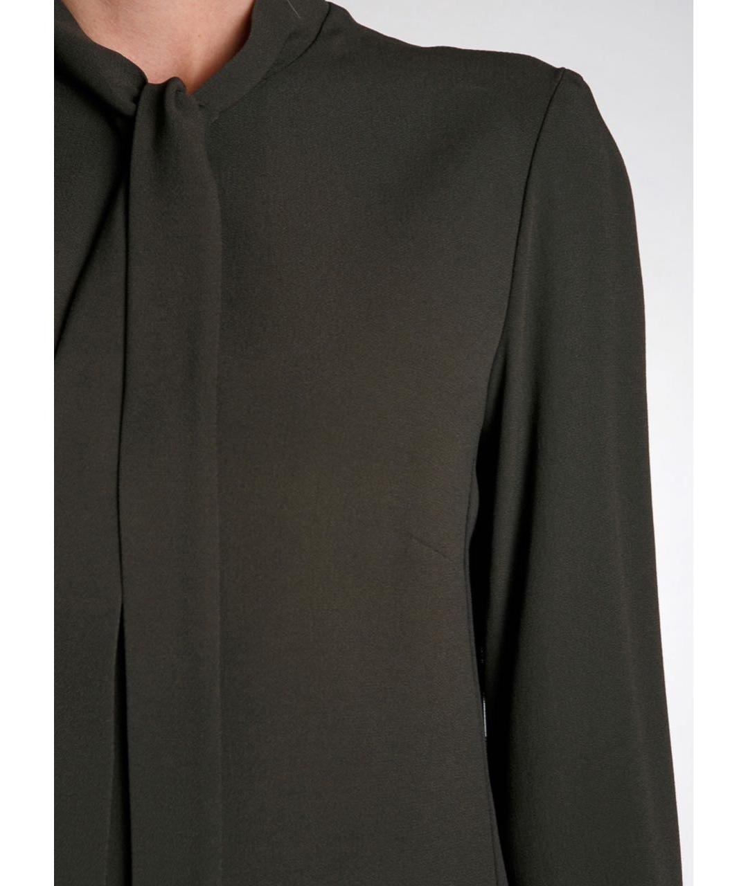 LES COPAINS Зеленые вискозное повседневное платье, фото 4