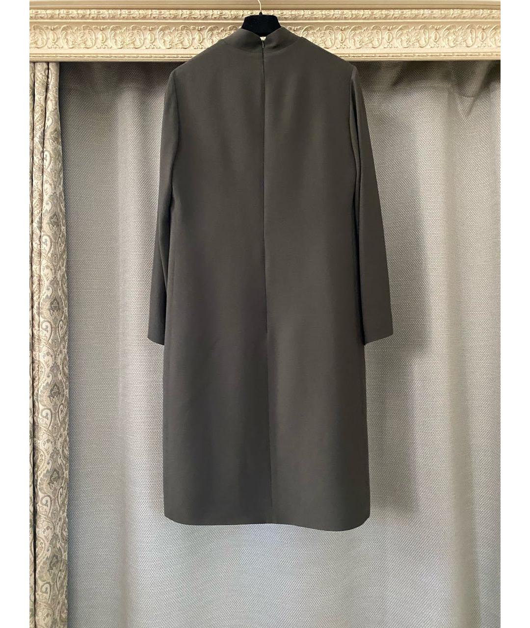 LES COPAINS Зеленые вискозное повседневное платье, фото 7