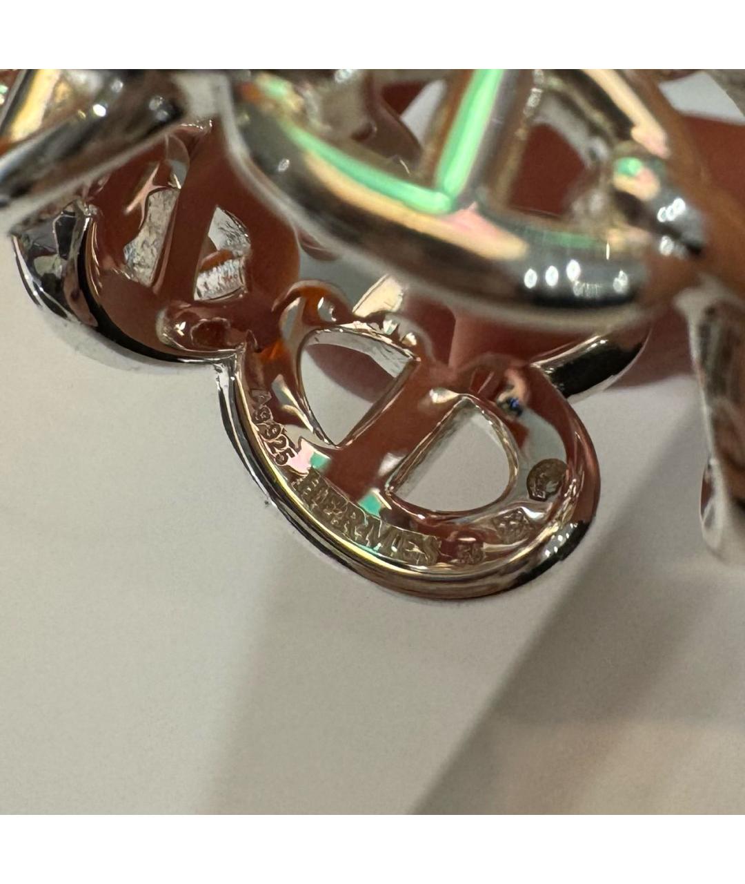 HERMES Серебряное серебряное кольцо, фото 2