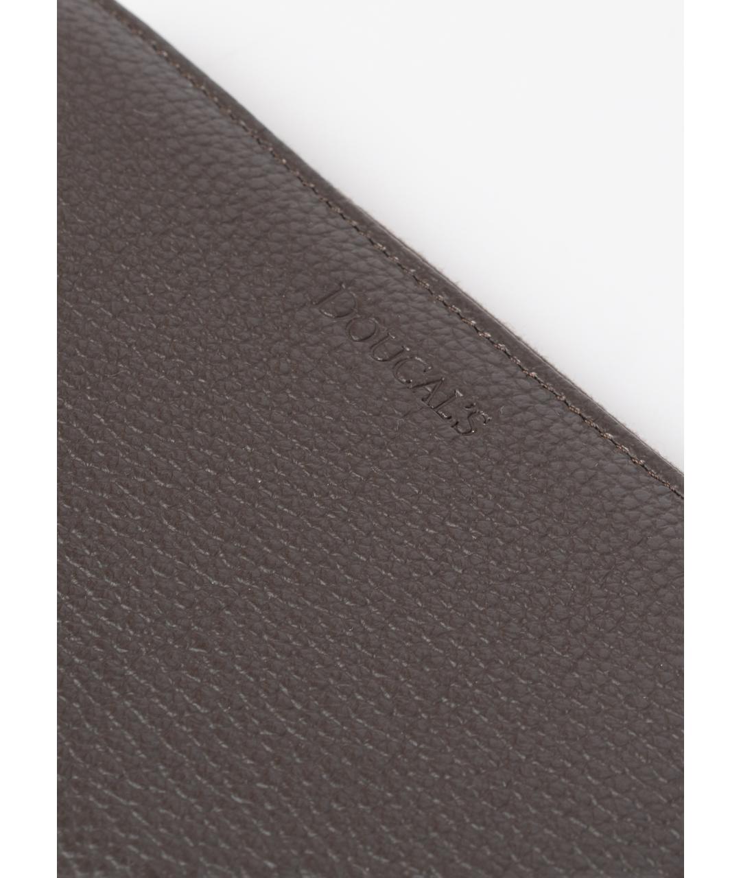 DOUCAL'S Коричневый кожаный кошелек, фото 3