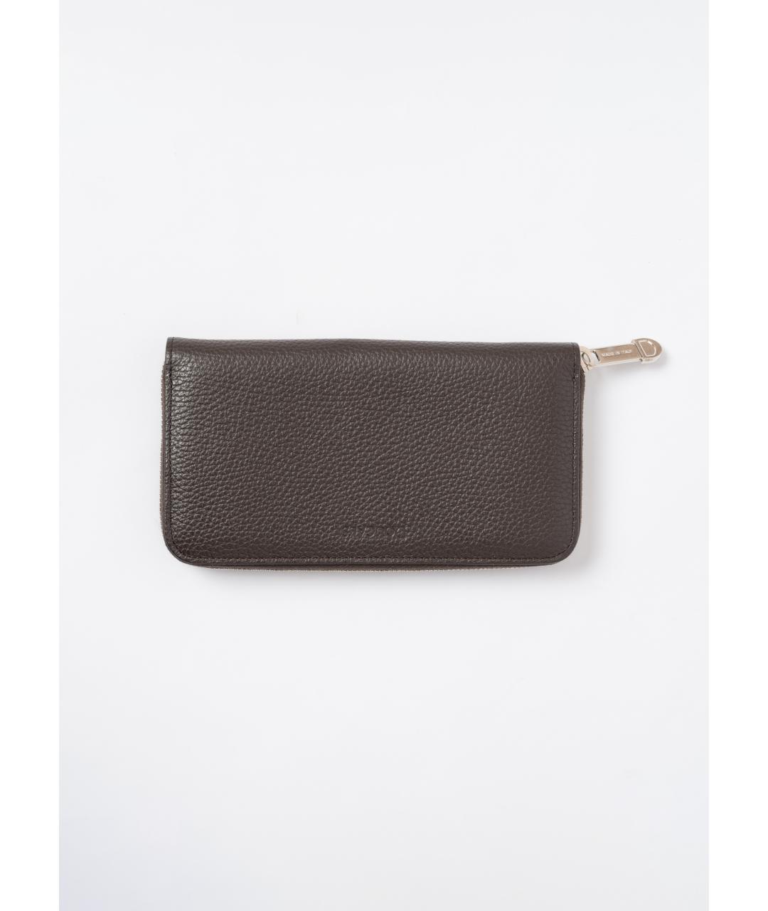 DOUCAL'S Коричневый кожаный кошелек, фото 5