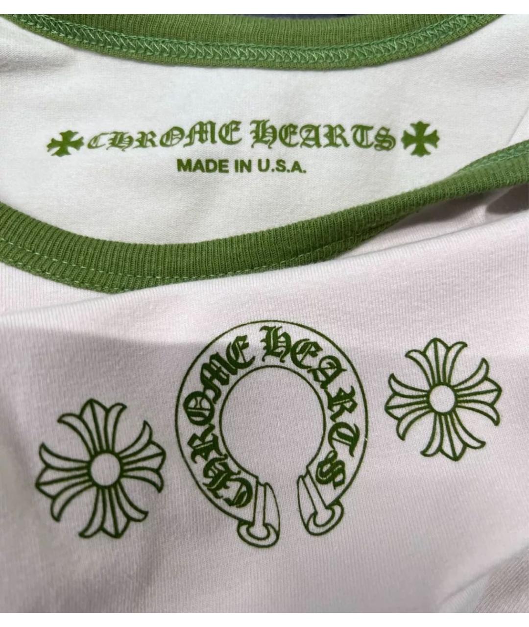 CHROME HEARTS Белая хлопковая майка, фото 3