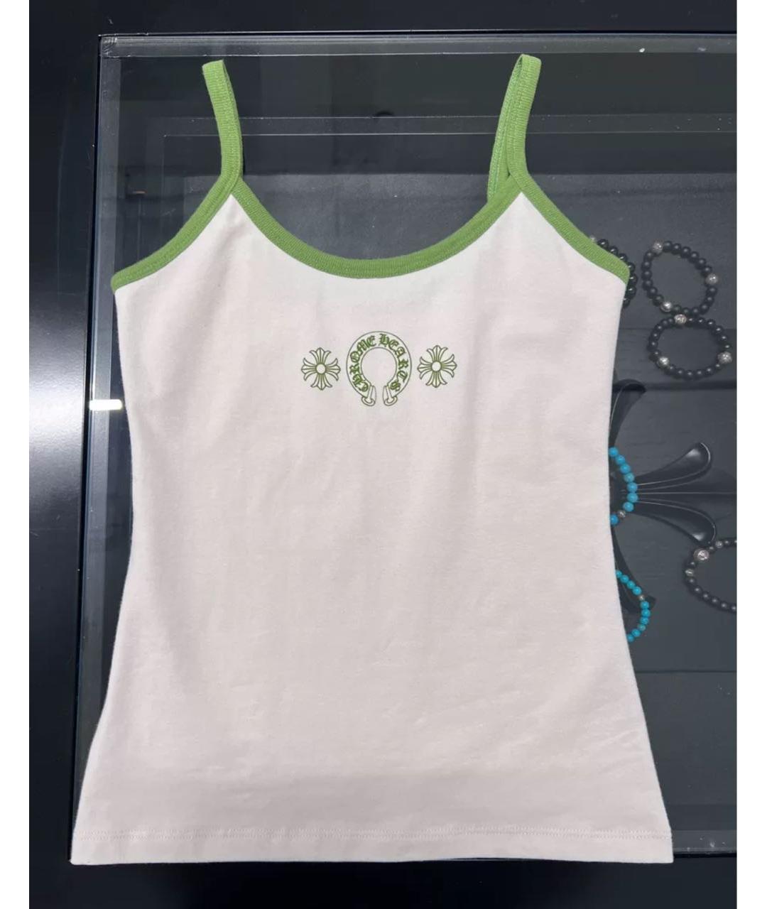 CHROME HEARTS Белая хлопковая майка, фото 6