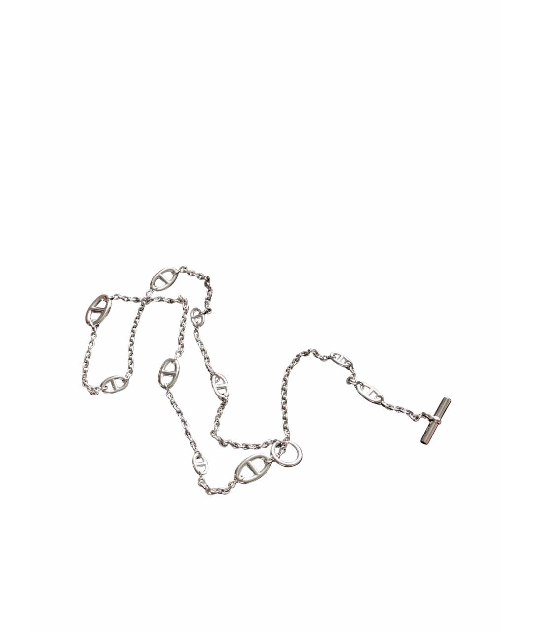 HERMES Серебряное серебряное колье, фото 1