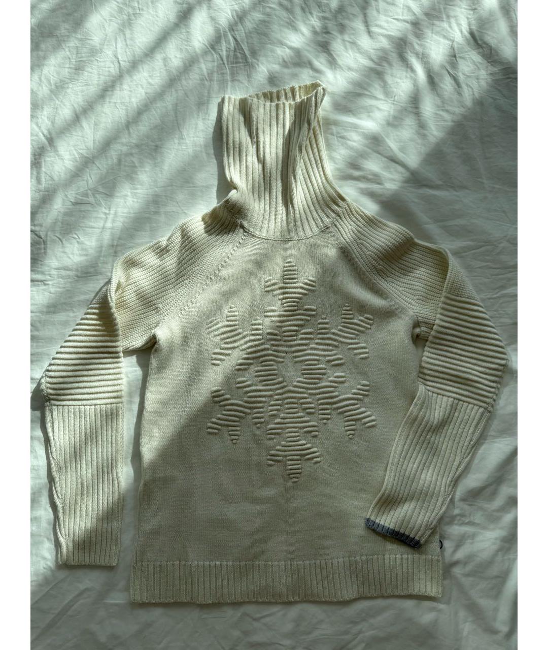 BOGNER Белый шерстяной джемпер / свитер, фото 6